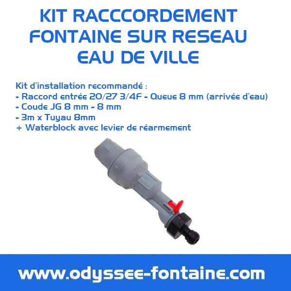 KIT RACCORDEMENT FONTAINE RESEAU