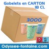 Gobelets a eau Carton par 3000