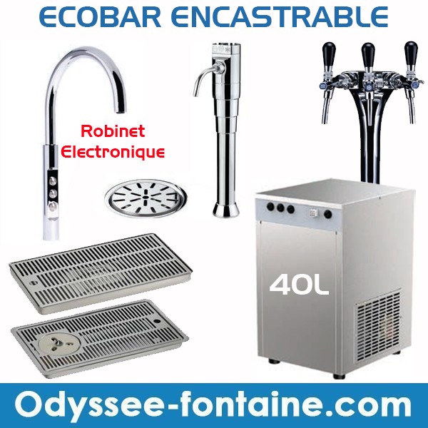 Fontaine à eau ENCASTRABLE ECOBAR 40L