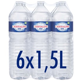 PALETTE EAU CRISTALINE 84 PACK DE 6 BOUTEILLES DE 1.5L