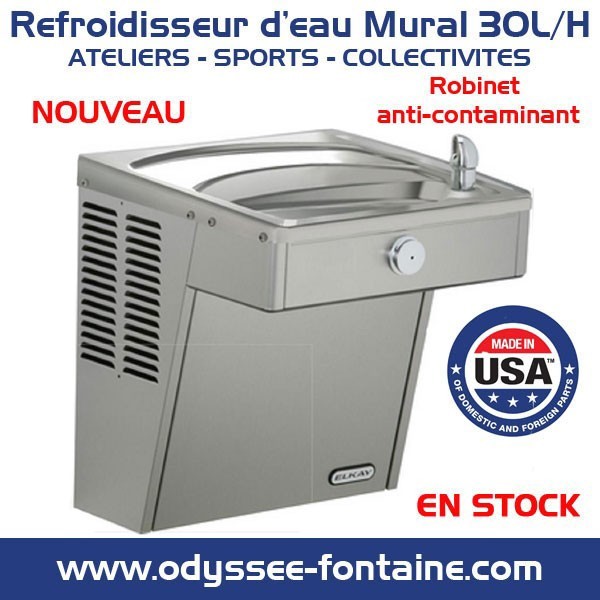 FONTAINE MURALE INOX ELKAY 30 litres