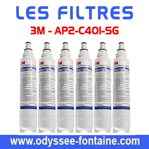 FILTRE 3M AP2 ANTI CALCAIRE PAR 6