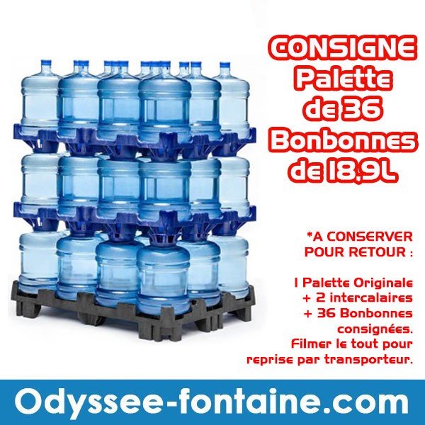 CONSIGNE BONBONNES 18,9L ODYSSEE CONSIGNE BONBONNES 18,9L ODYSSEE
