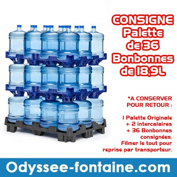 CONSIGNE BONBONNES 18,9L ODYSSEE