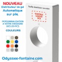 BORNE STATION DISTRIBUTEUR DE GEL HYDROALCOOLIQUE AUTOMATIQUE ET DESIGN ACCUEIL