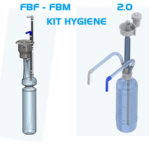 FILTRE HYGIENE FONTAINE BONBONNE MISTRAL FBF PAR 4 PIECES