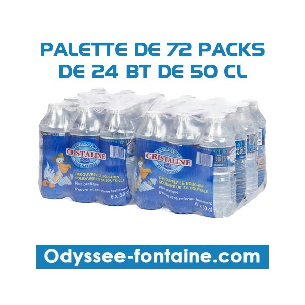 CRISTALINE Eau plate Cristaline, en bouteille, lot de 12 x 1,5 L