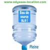 Bonbonne a eau 18L pleine - eau de source en formule location longue durée