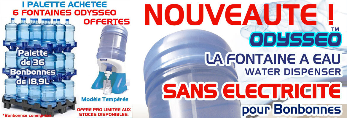 PROMO PALETTE EAU BONBONNE
